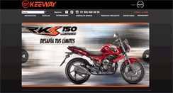Desktop Screenshot of keeway.com.mx