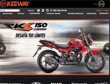 Tablet Screenshot of keeway.mx