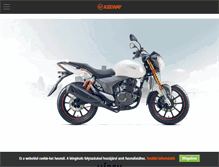 Tablet Screenshot of keeway.hu